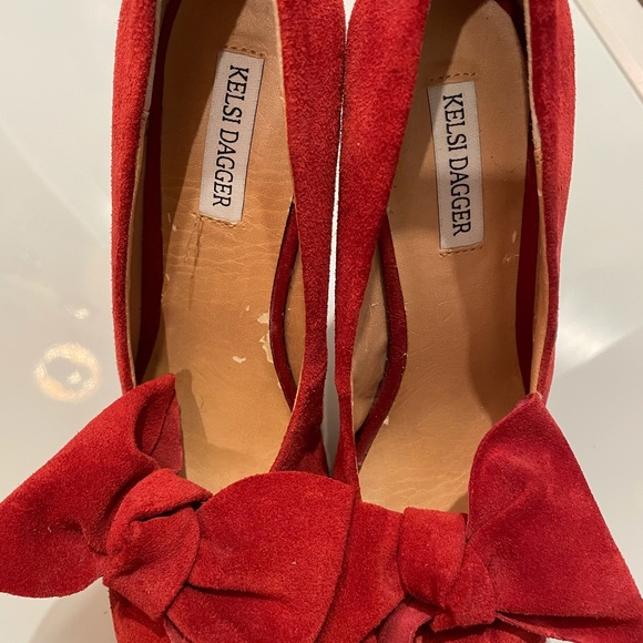 Sexy Red High Heels Detachable Bows - Picture 7 of 7